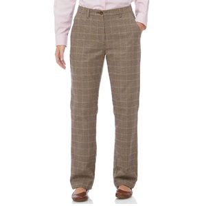 LL Bean classic fit houndstooth trousers